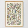 Fleurs - Kwiaty – plakat vintage, reprint dawnej ilustracji