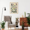 Papillons - Motyle – plakat vintage we wnętrzu