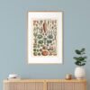 bibliografika-plakat-vintage-warzywa-legumes-do-kuchni-06 Legumes - Warzywa – plakat vintage we wnętrzu