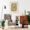 Beerenobst - Owoce jagodowe – plakat vintage we wnętrzu