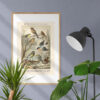 Singvögel - Ptaki śpiewające – plakat vintage we wnętrzu