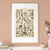 bibliografika-plakat-vintage-grzyby-champignons-03 Champignons - Grzyby – plakat vintage we wnętrzu